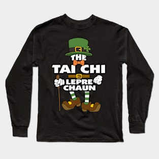 The Tai Chi Leprechaun St Patrick's Day Celebration Matching Outfits Group Attire Long Sleeve T-Shirt